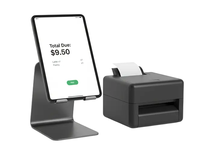 Self-service POS with barcode