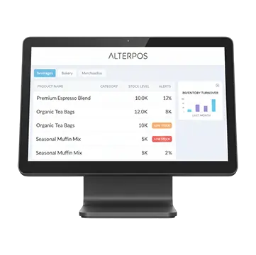 Inventory management POS dashboard