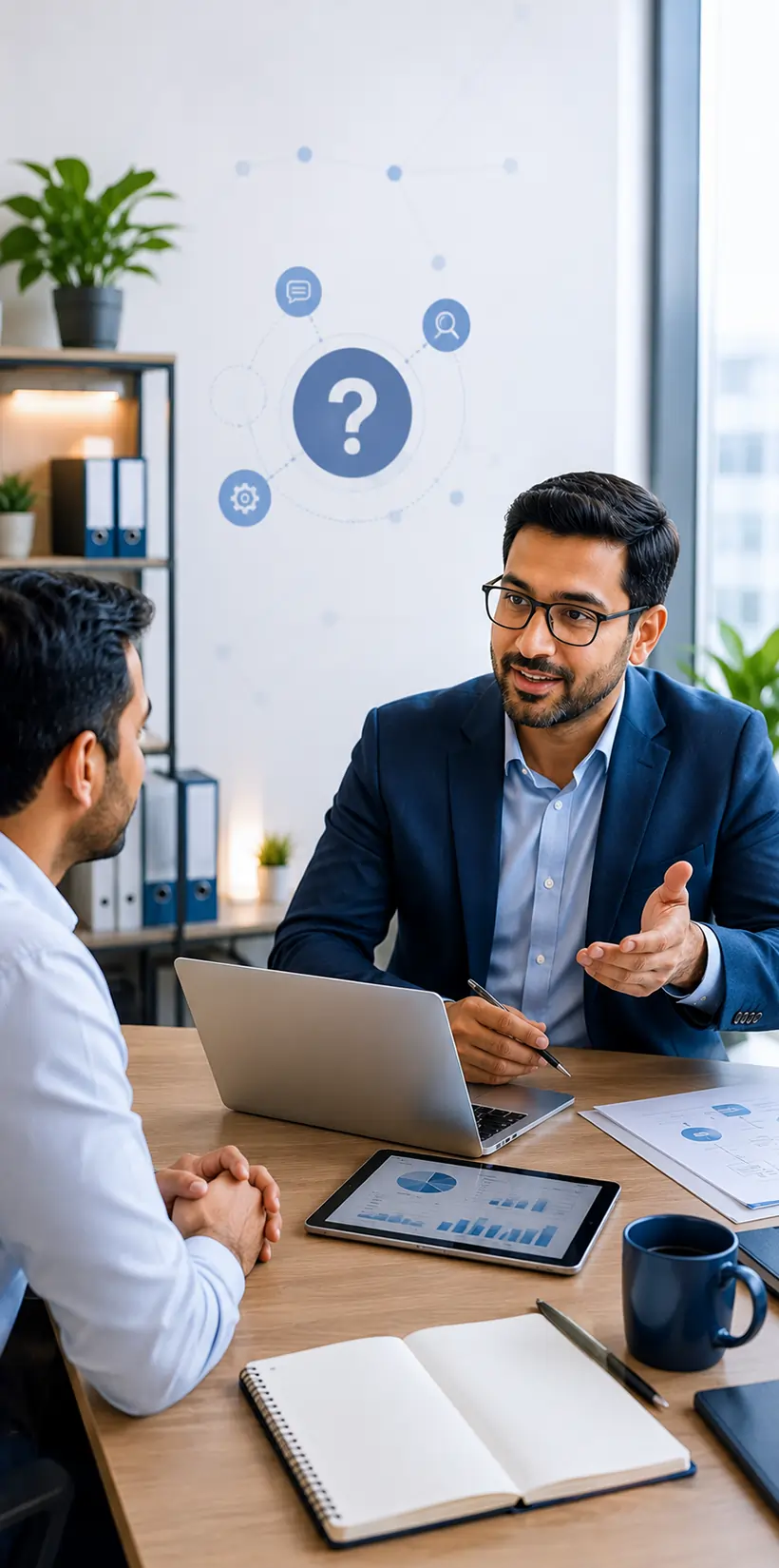 ERP consultant discussing recovery solutions