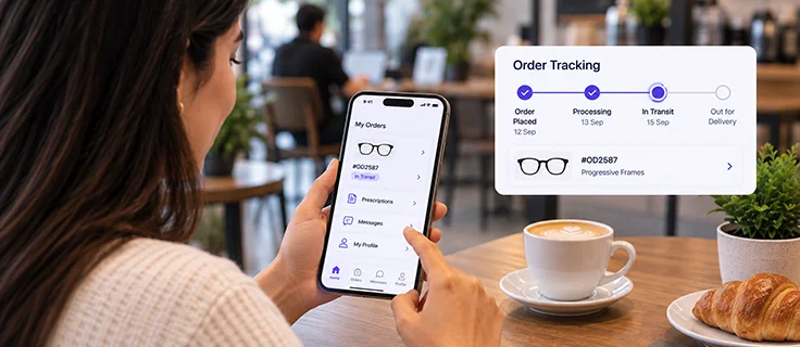 Optical shop customer portal