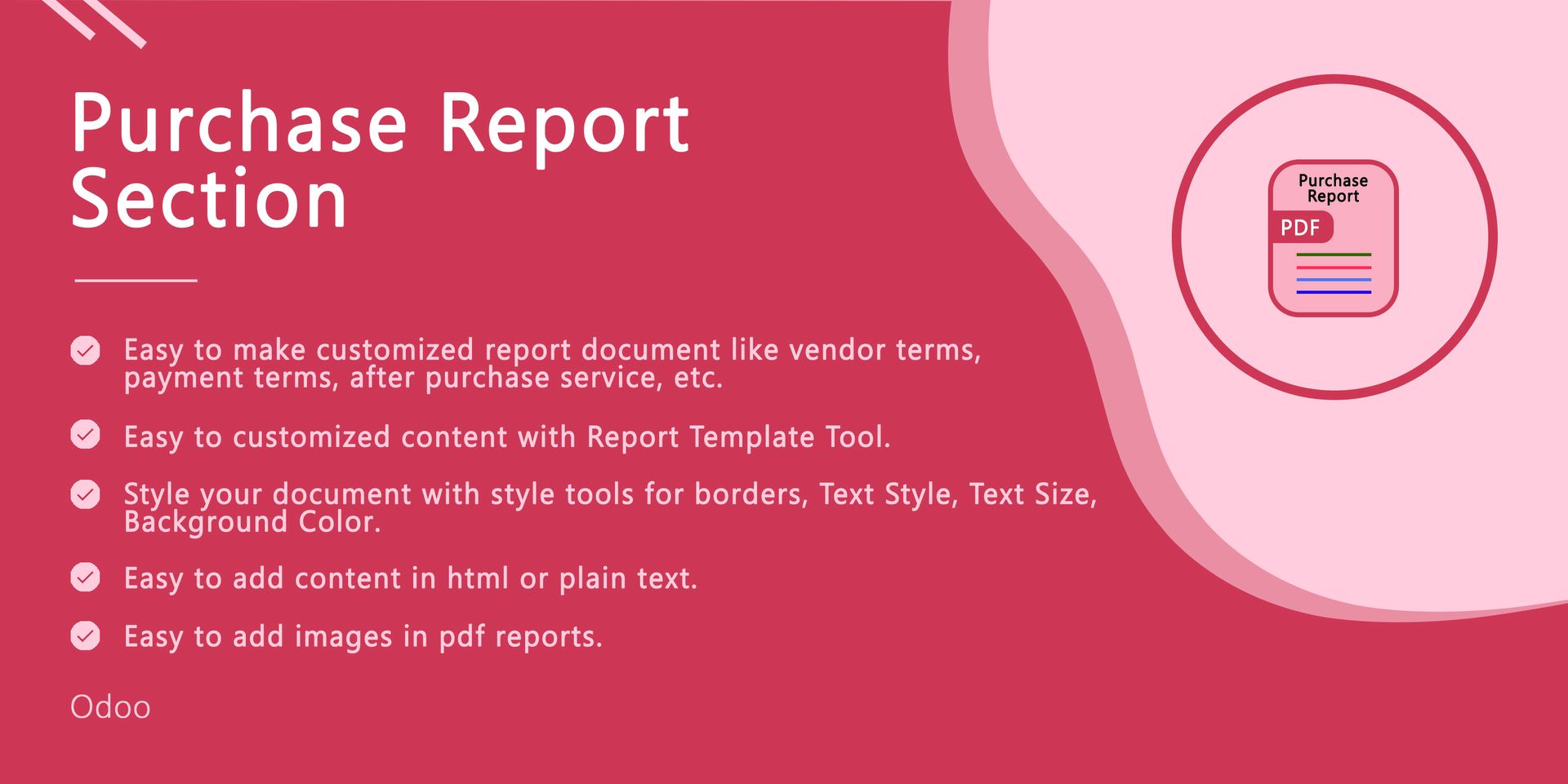 Purchase Report Section