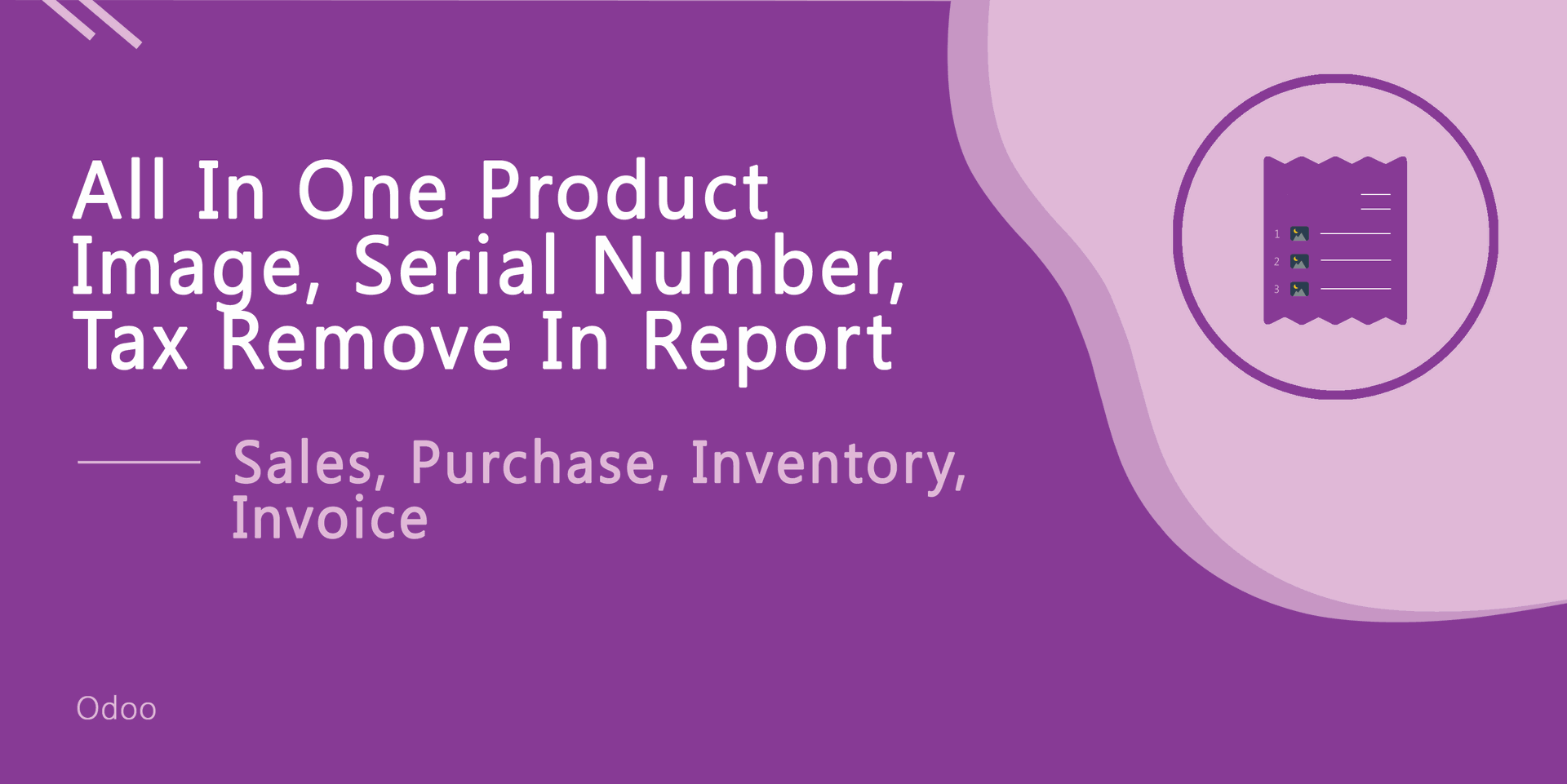 All In One Product Image, Serial Number, Tax Remove In Report