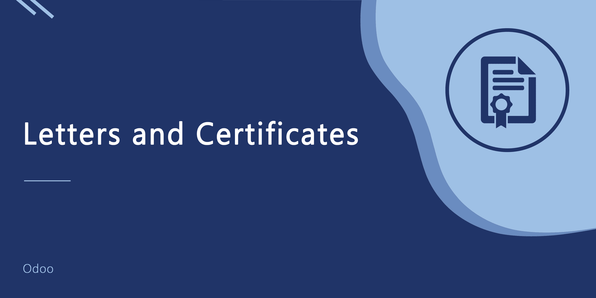 Letters and Certificates