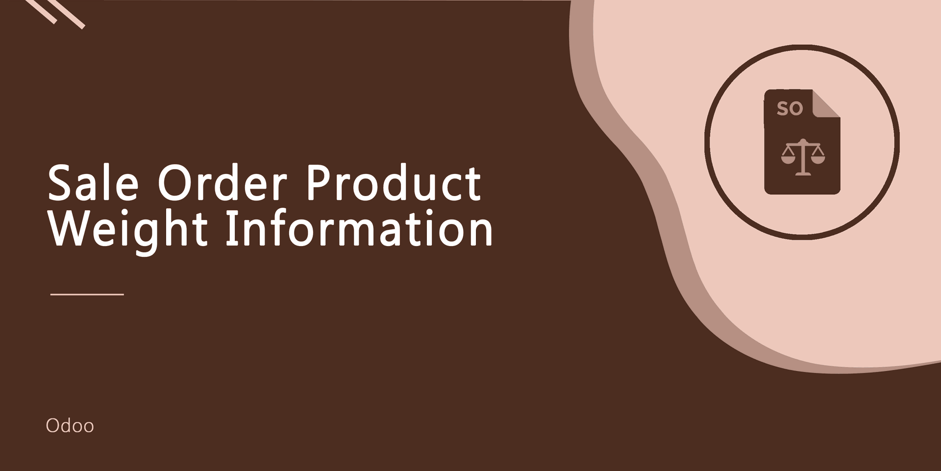 Sale Order Product Weight Information
