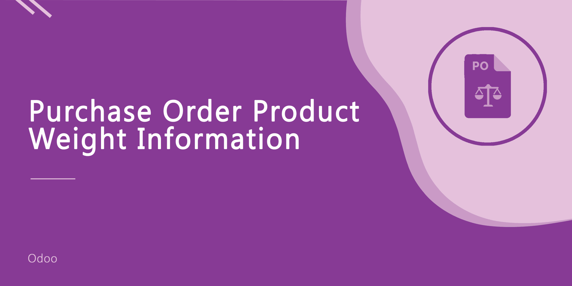 Purchase Order Product Weight Information
