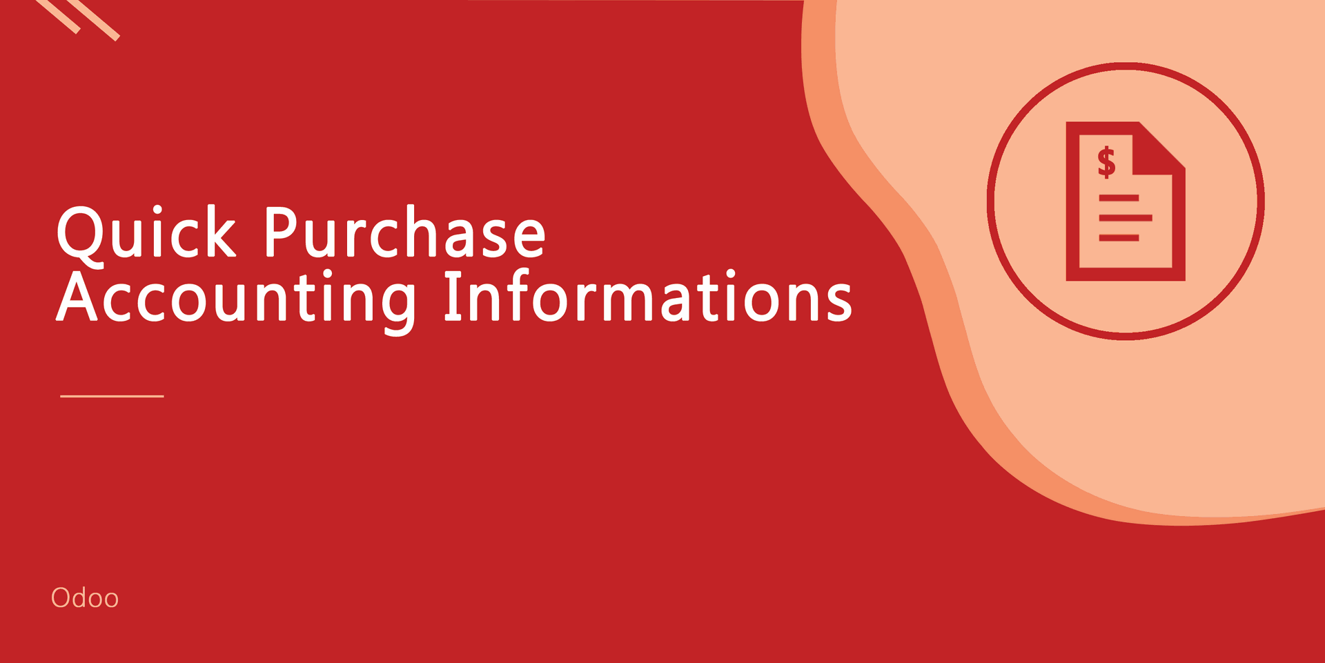 Quick Purchase Accounting Informations