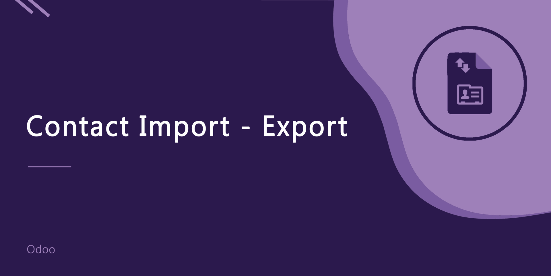 Contacts Import/Export
