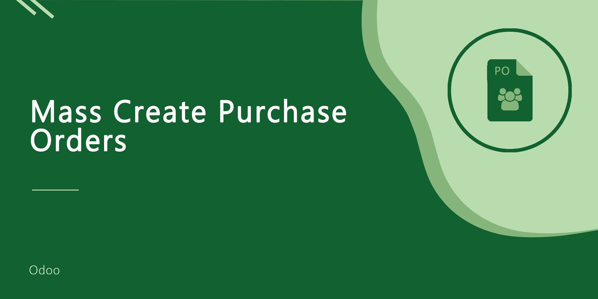 Mass Create Purchase Orders
