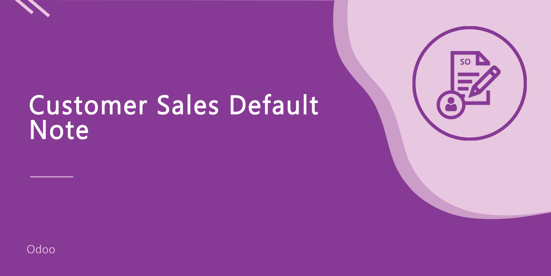Customer Sales Default Note
