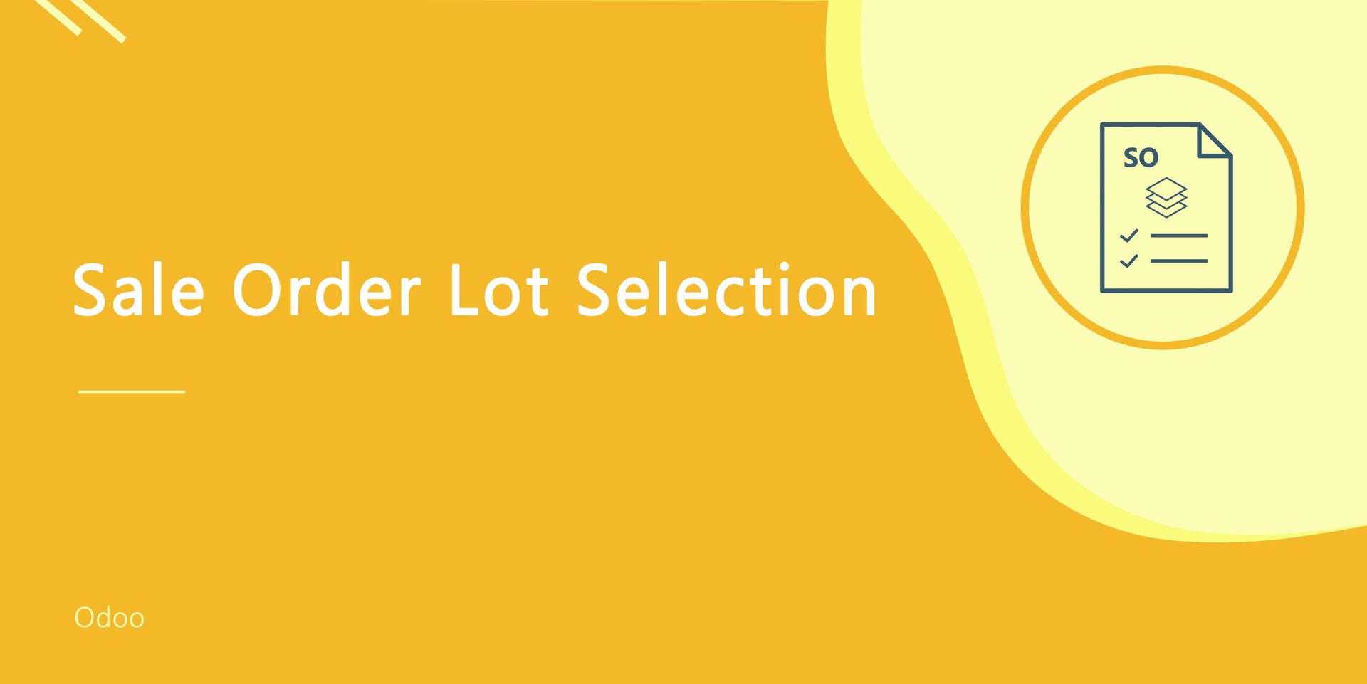 Sale Order Lot Selection