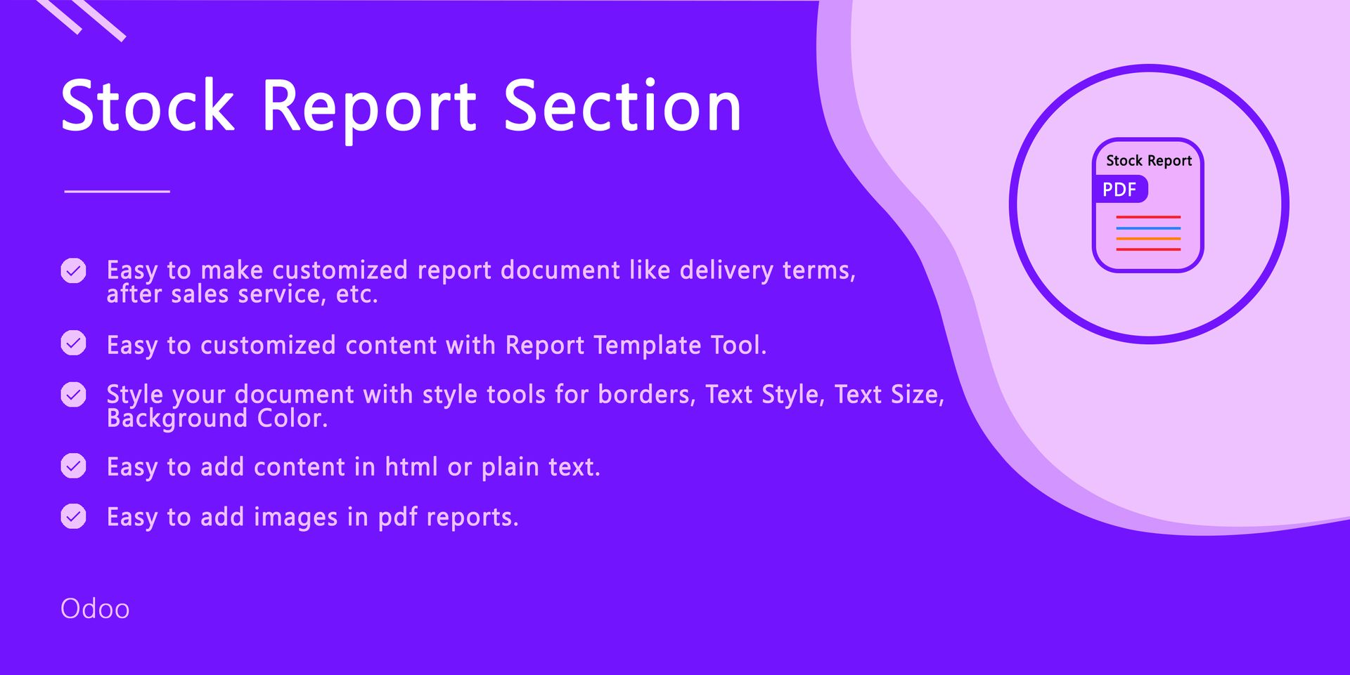 Stock Reprot Section