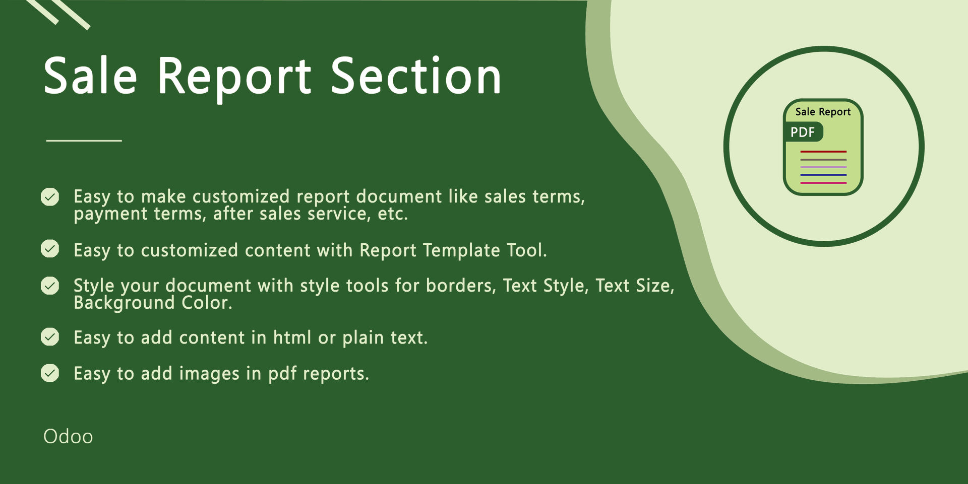 Sale Reprot Section