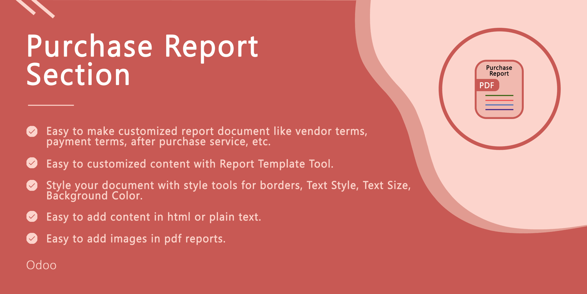 Purchase Reprot Section