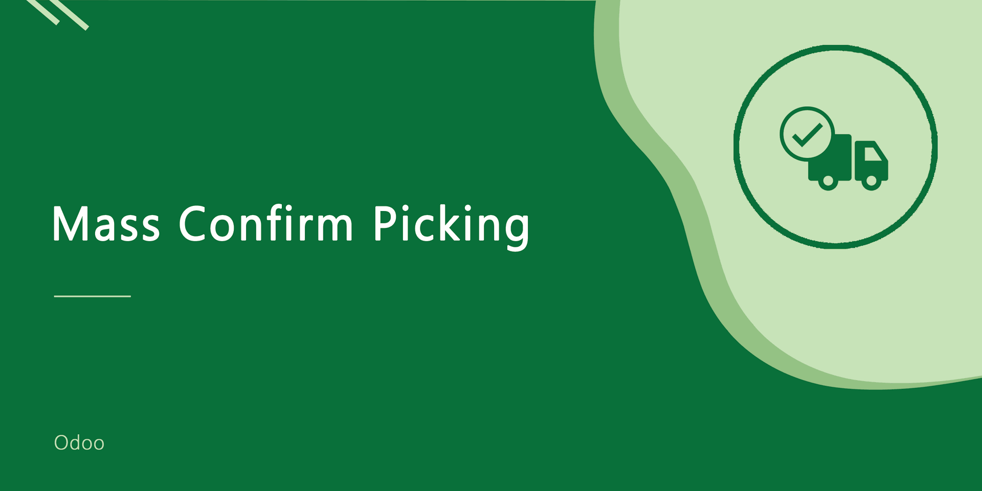 Mass Confirm Picking
