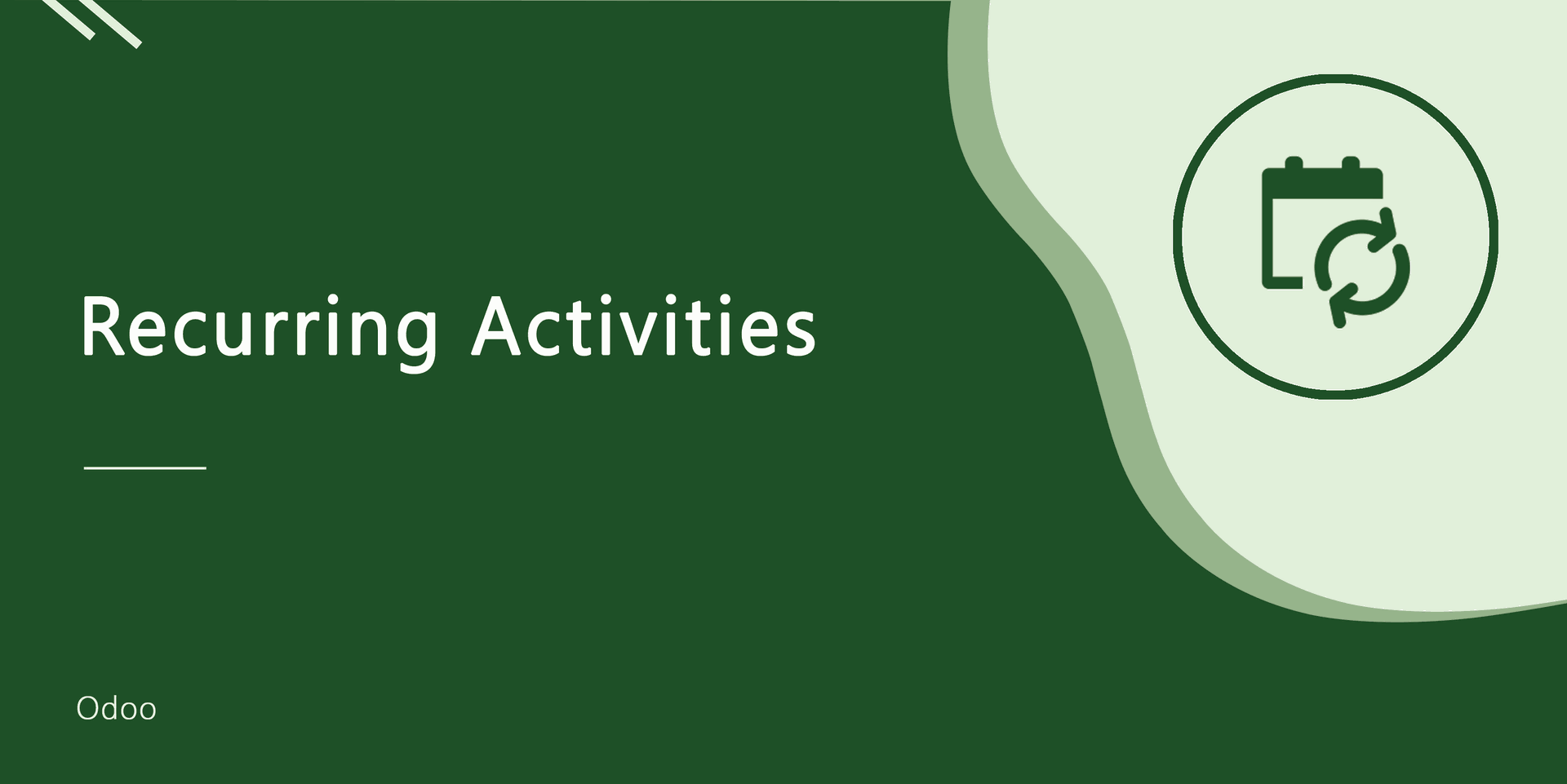 Recurring Activities 