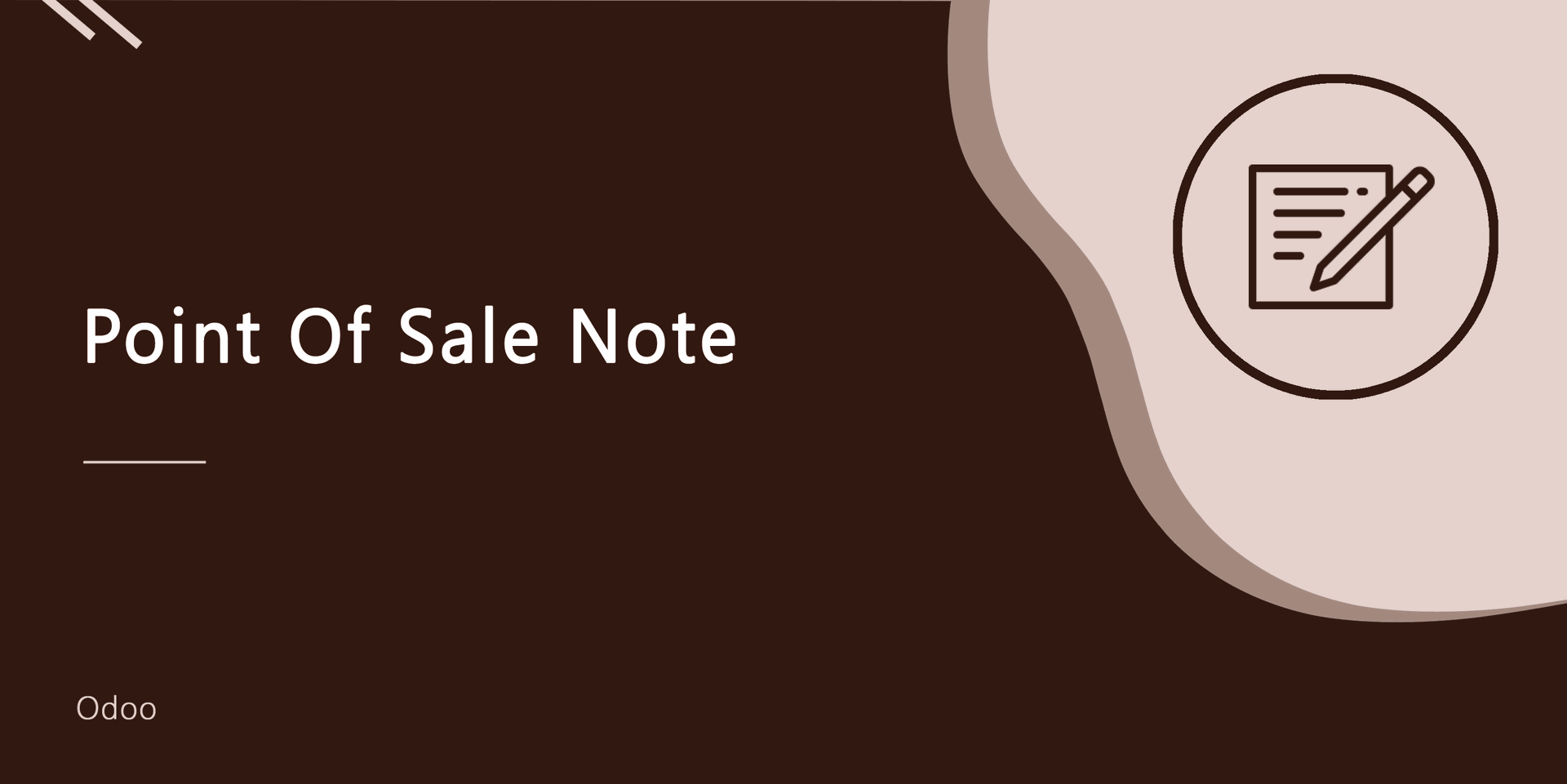Point Of Sale Note
