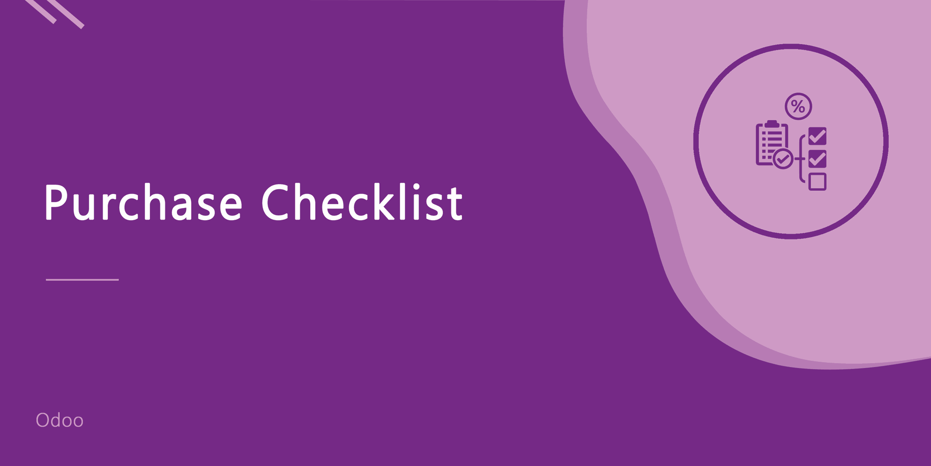 Purchase Order Checklist
