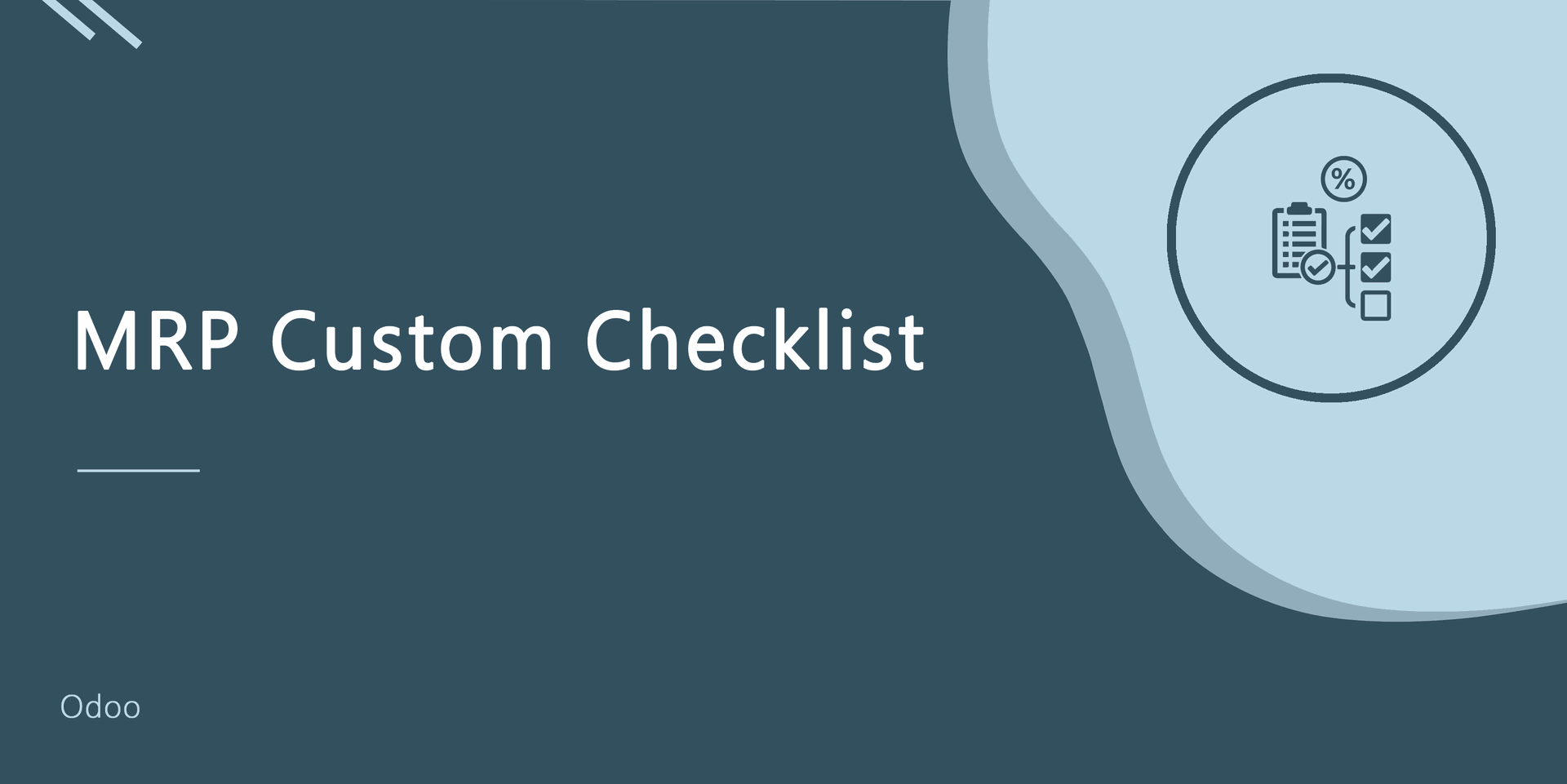 Manufacturing Custom Checklist
