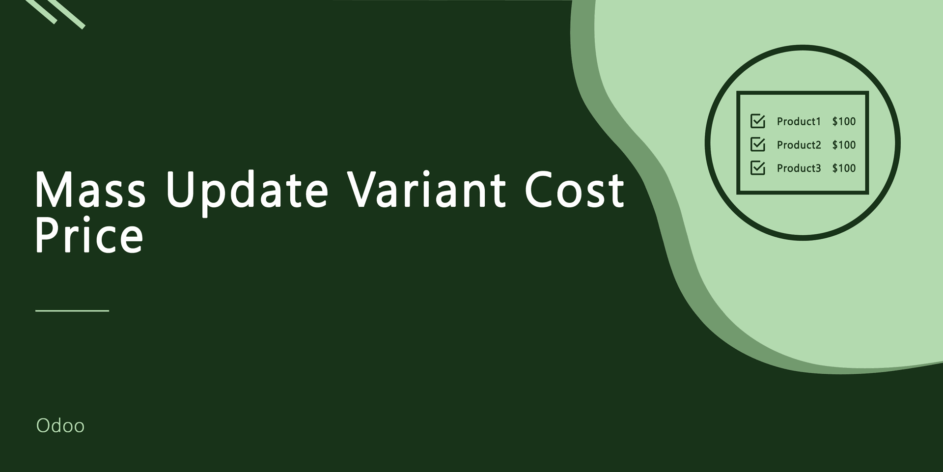 Mass Update Variant Cost Price
