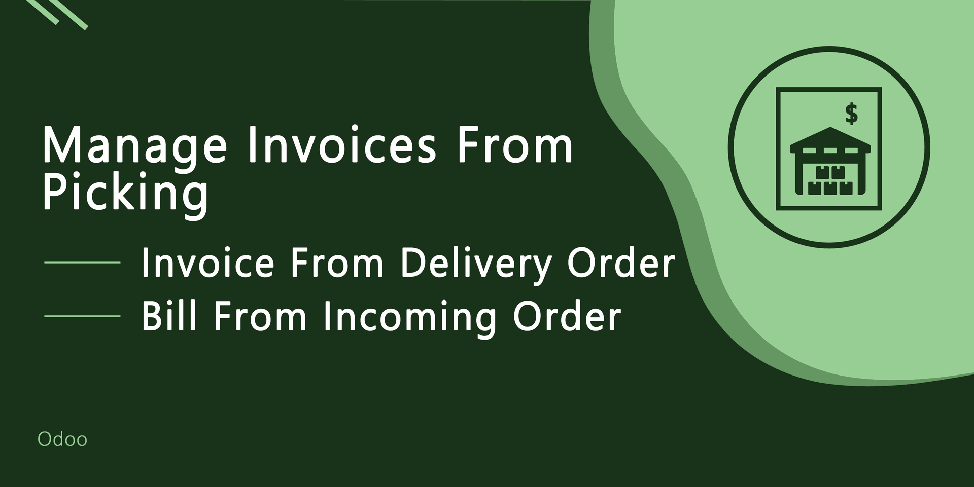 Manage Invoices From Picking
