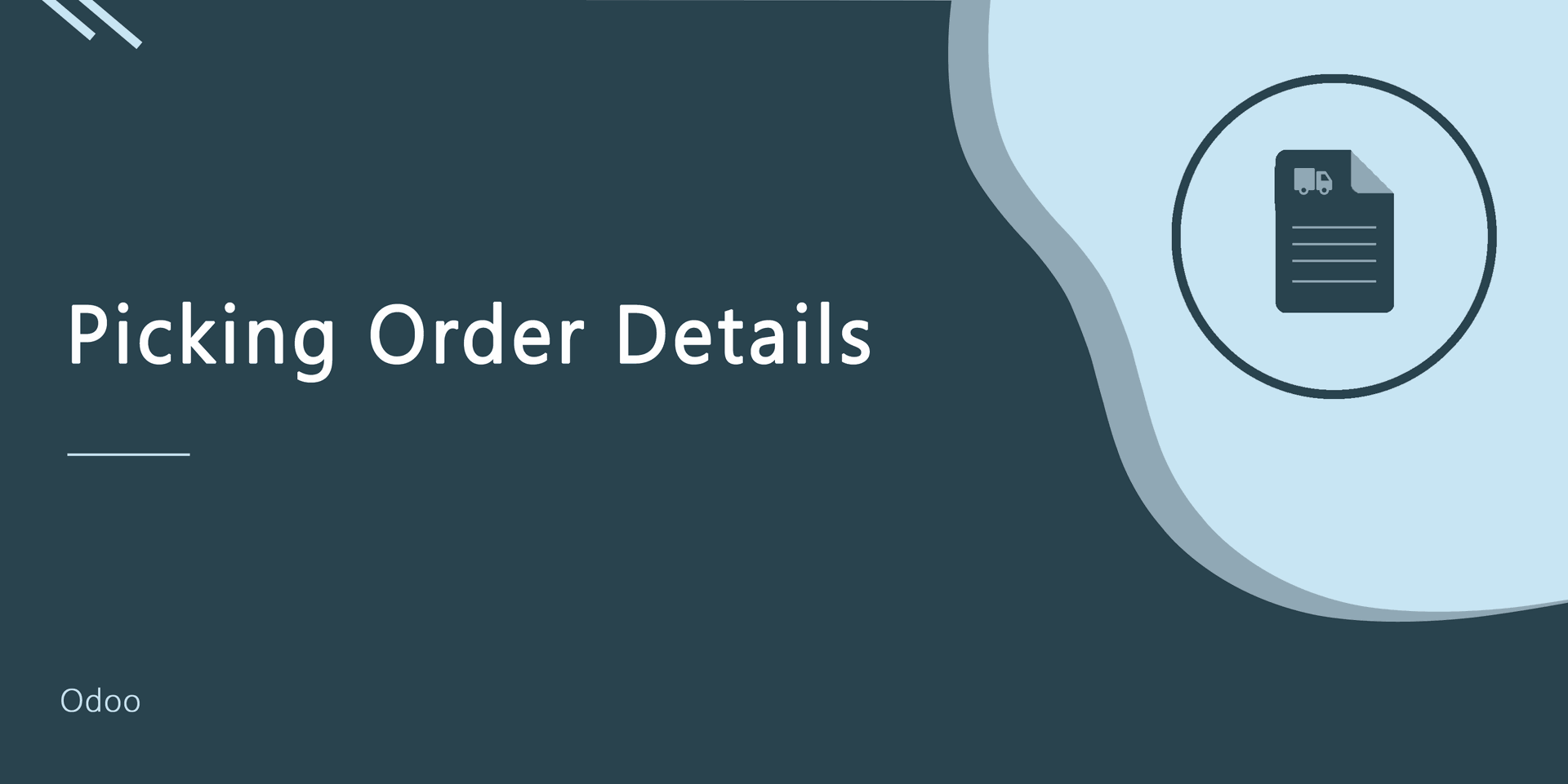 Picking Order Details
