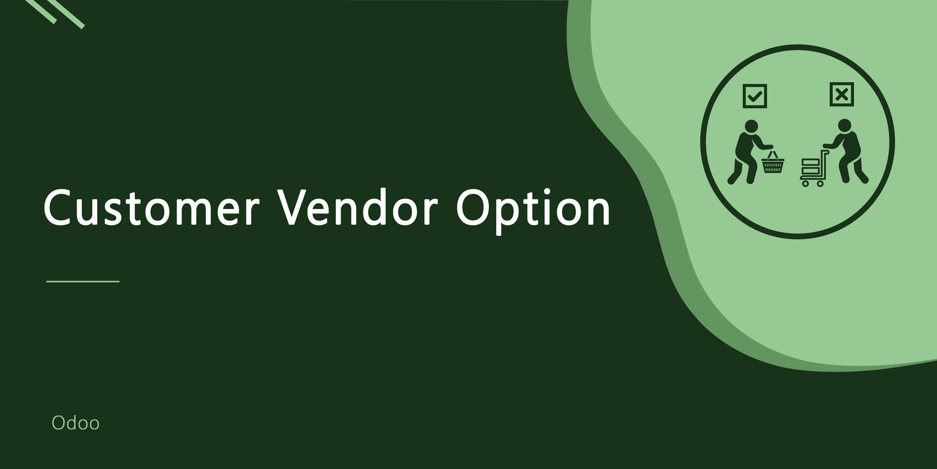 Customer Vendor Option V13
