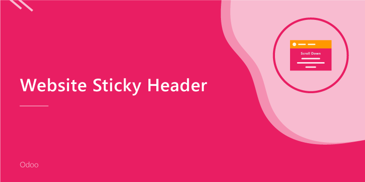Website Sticky Header
