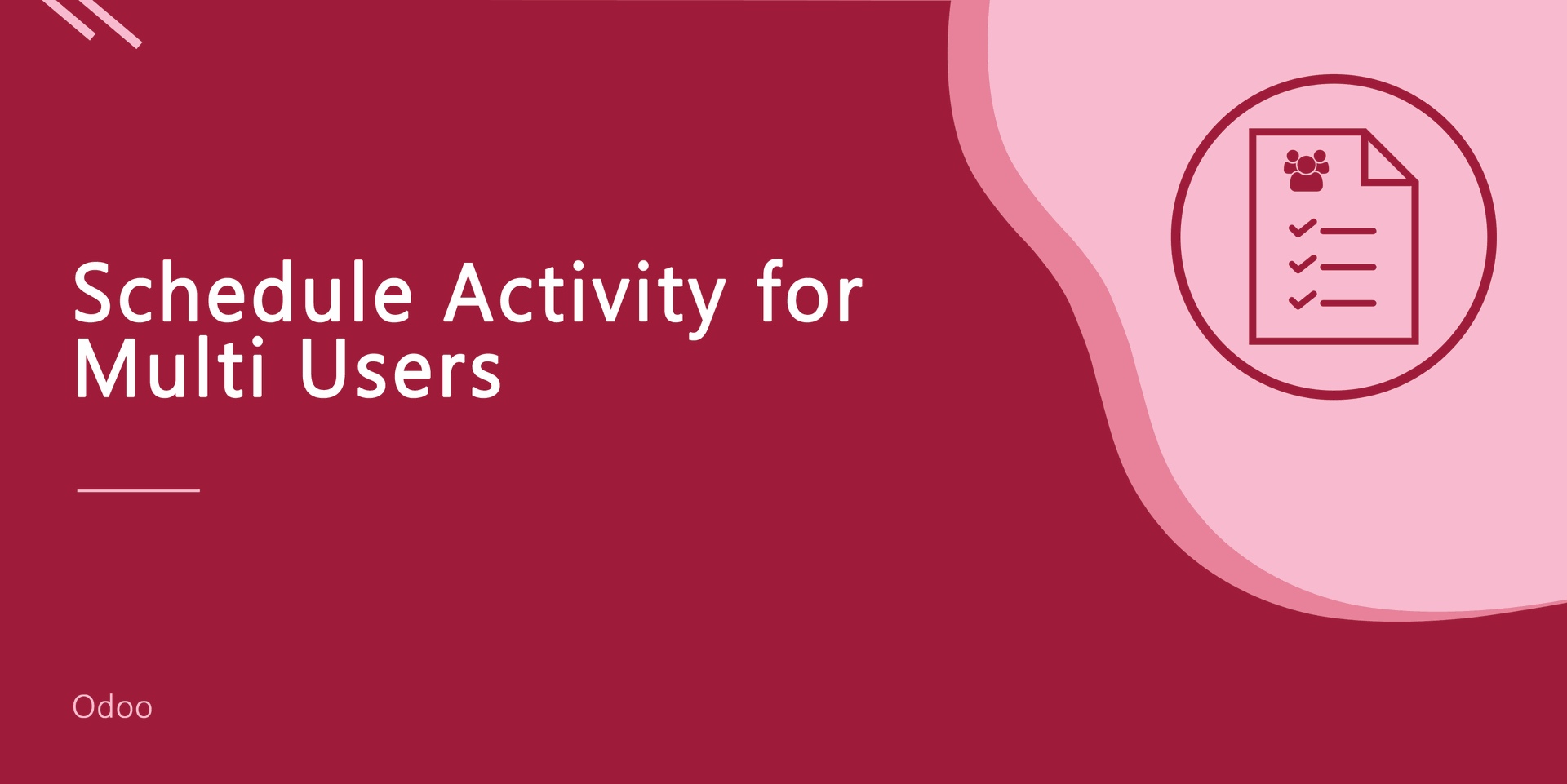 Schedule Activity for Multi Users