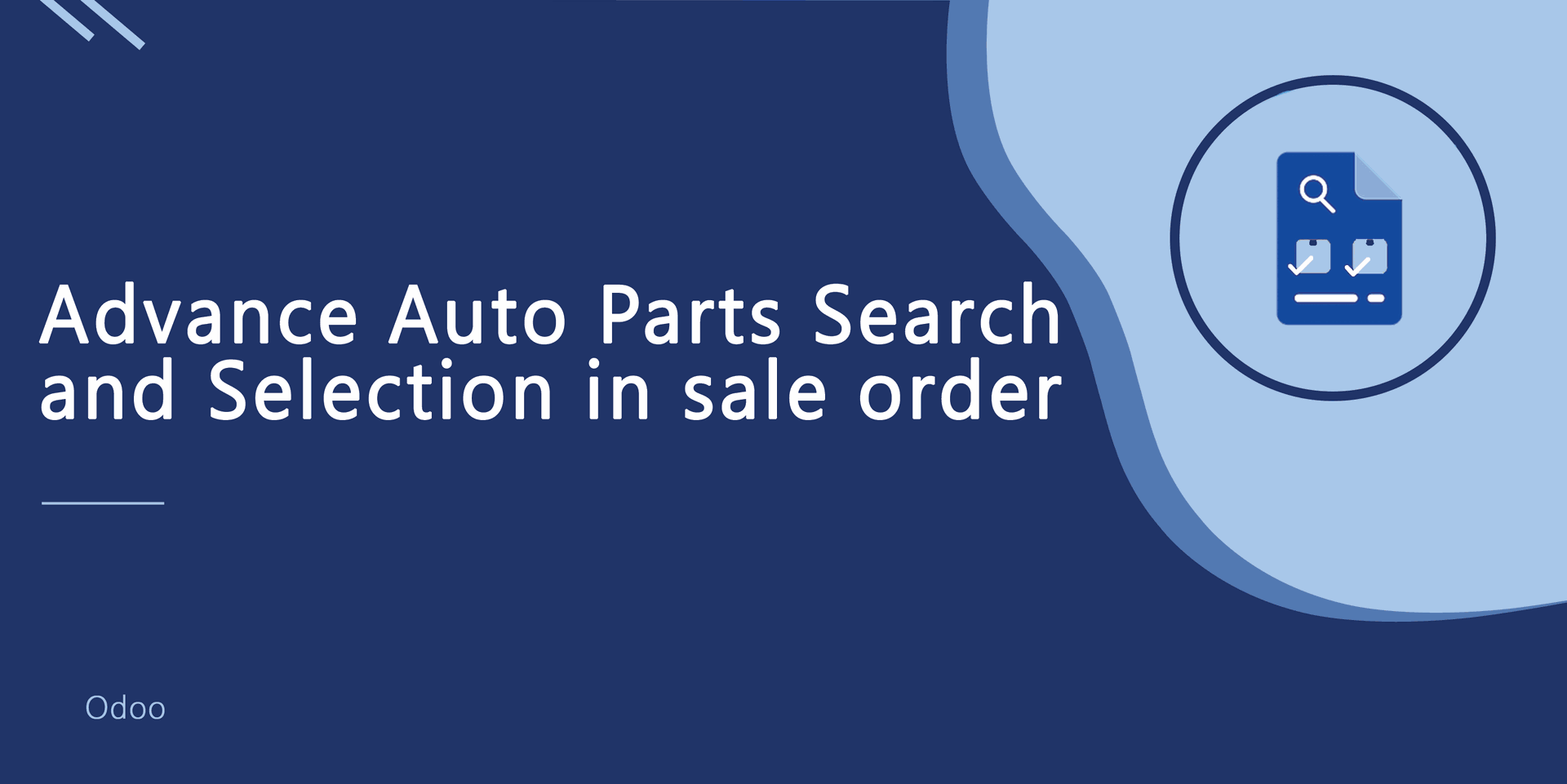 Advance Auto Parts Search and Selection in sale order