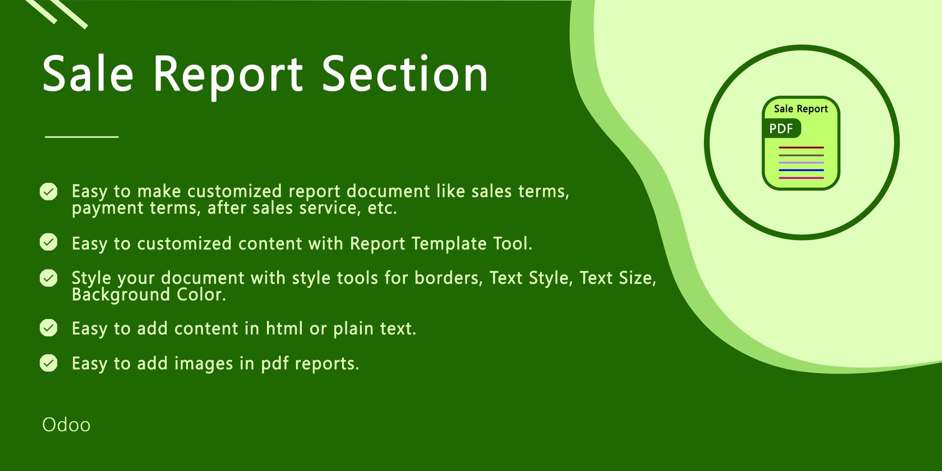 Sale Reprot Section