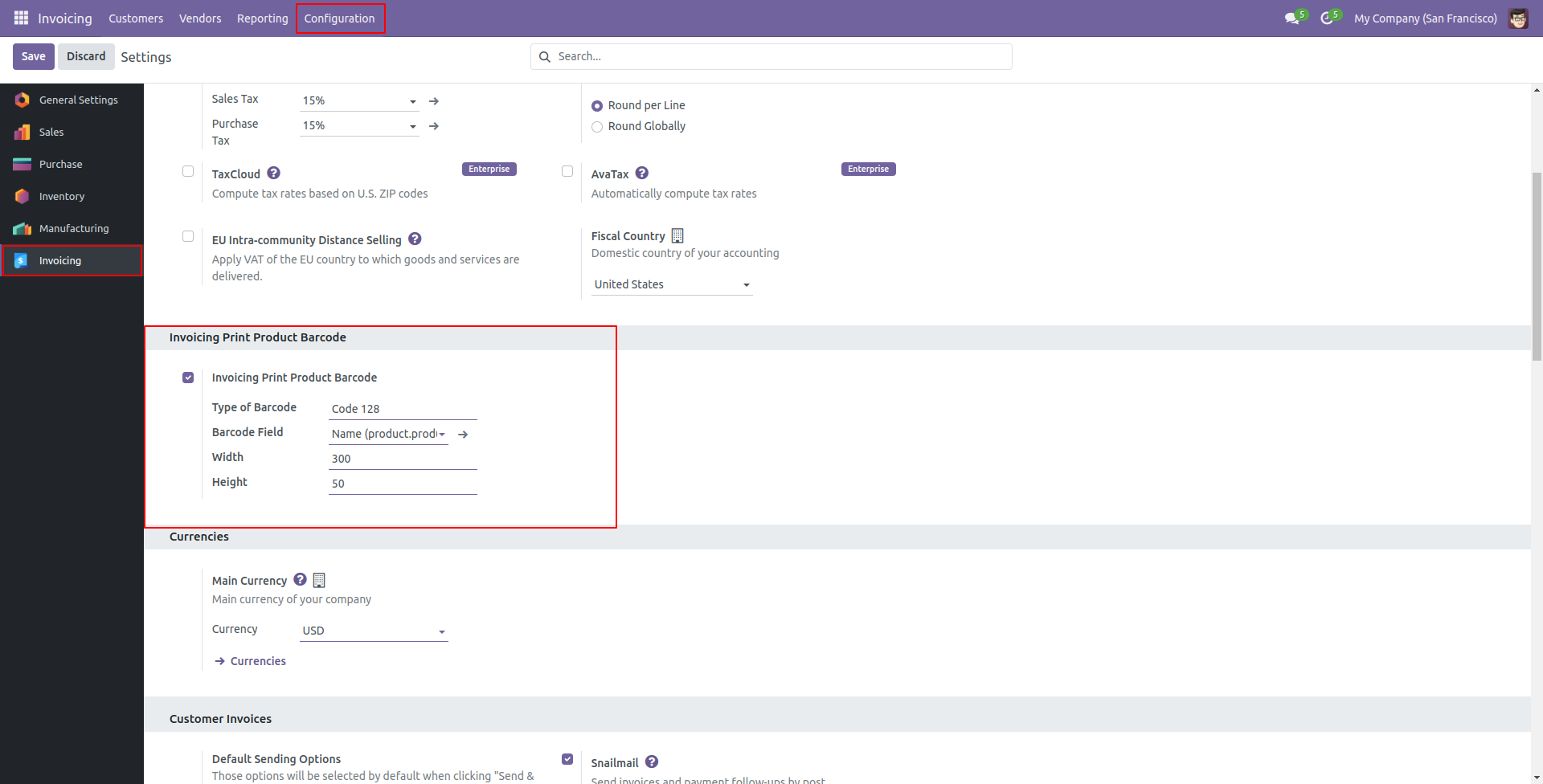 How to invoice the shipping cost to the customer? — Odoo 17.0