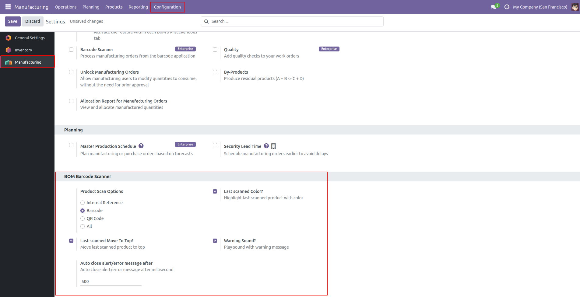 BOM Barcode Scanner | Odoo Apps