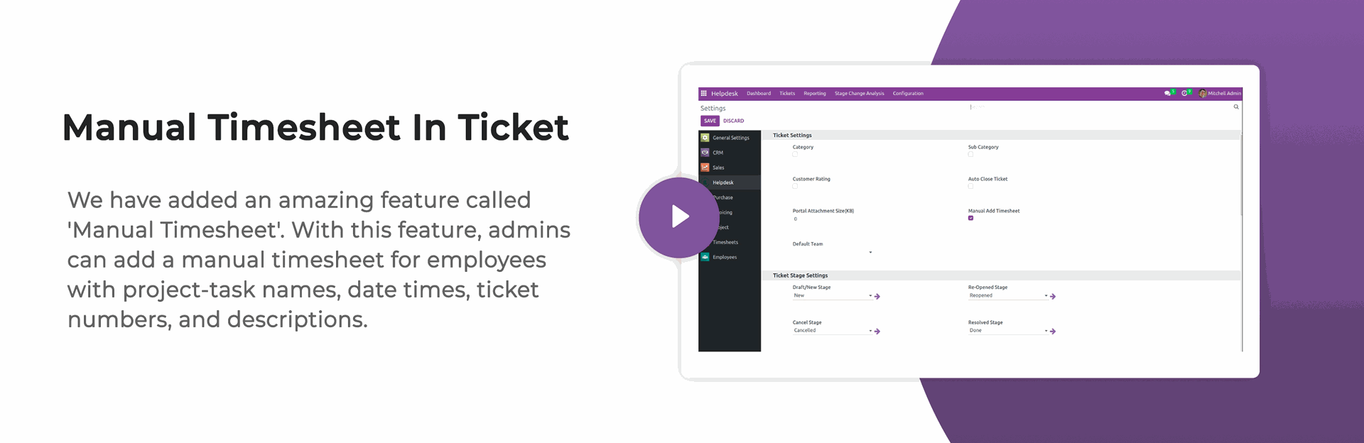 Manual Timesheet In Ticket