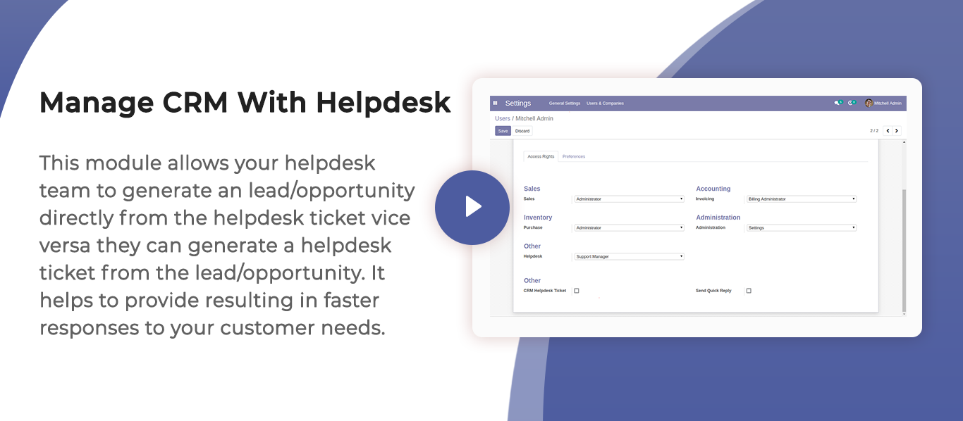 Manage CRM With Helpdesk
