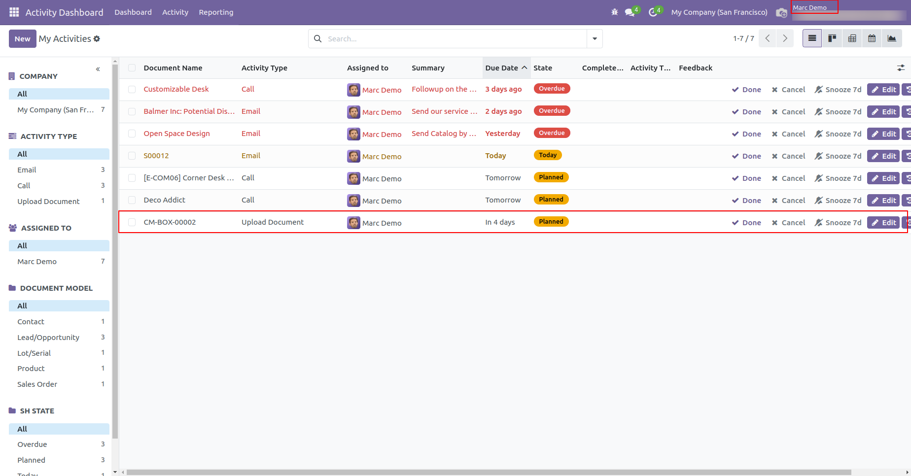 Activity assigned to multiple users