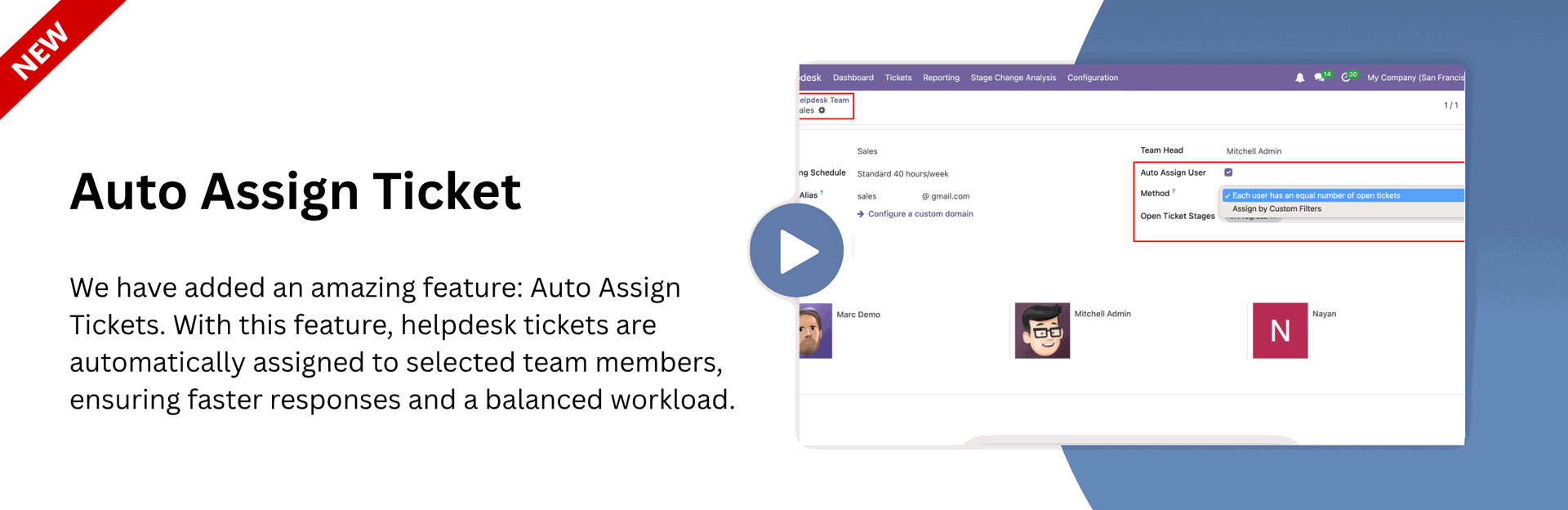 Auto Assign Ticket