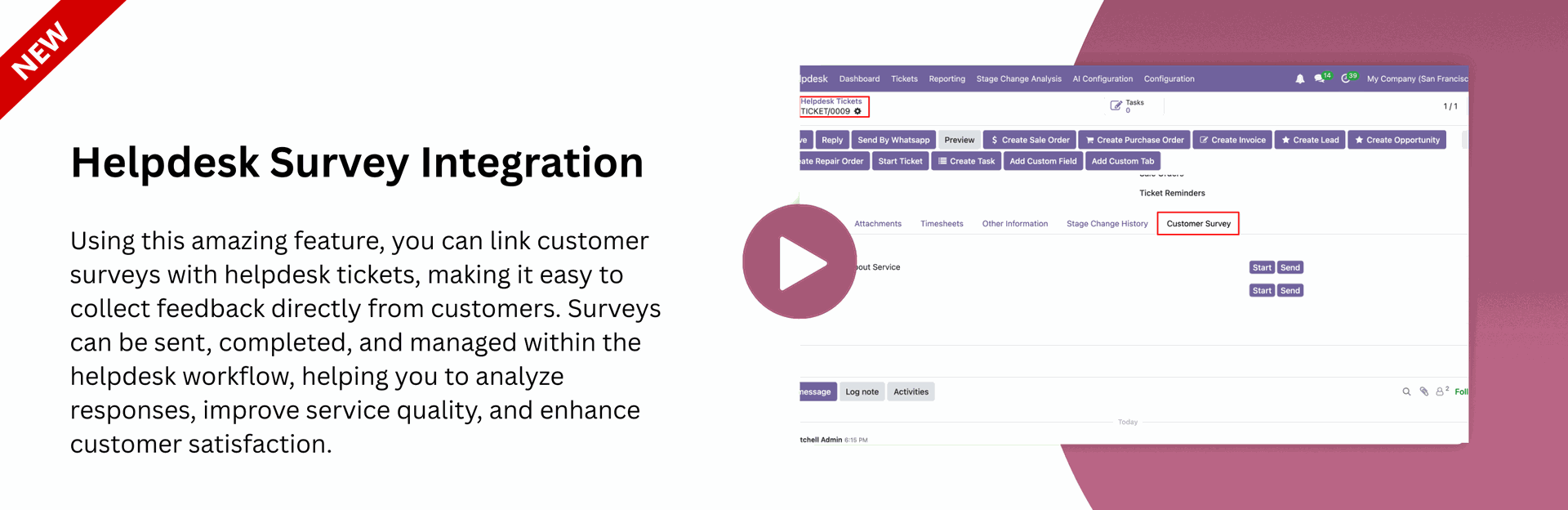 Helpdesk Survey Integration