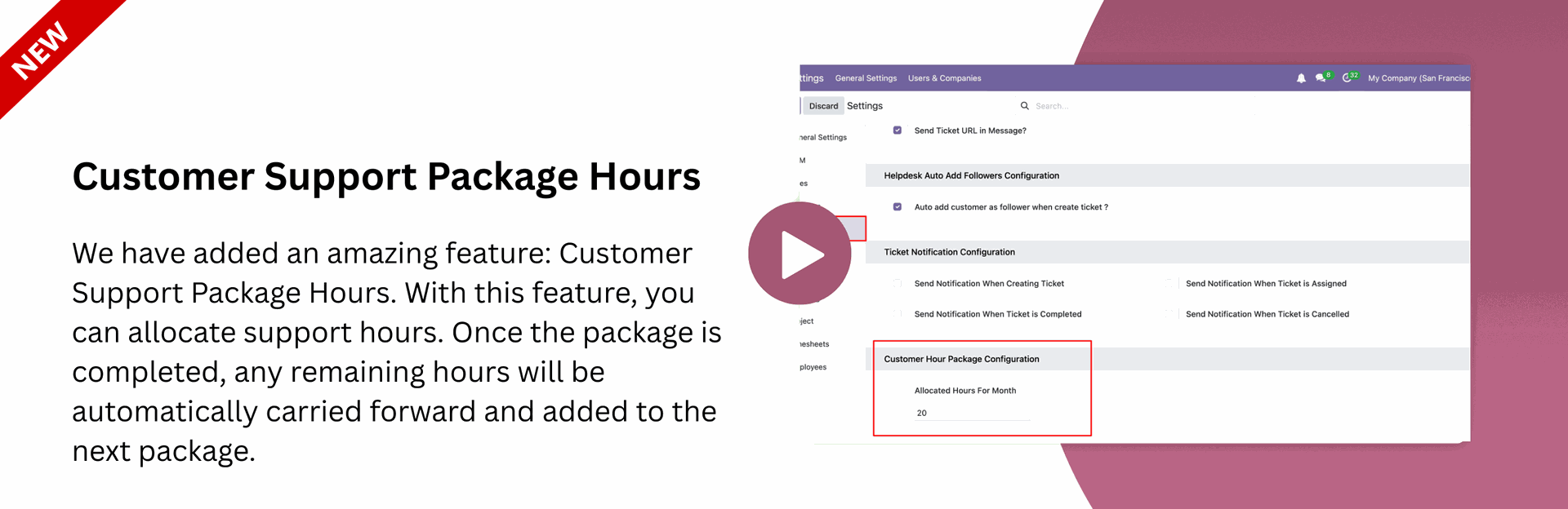 Customer Support Package Hours