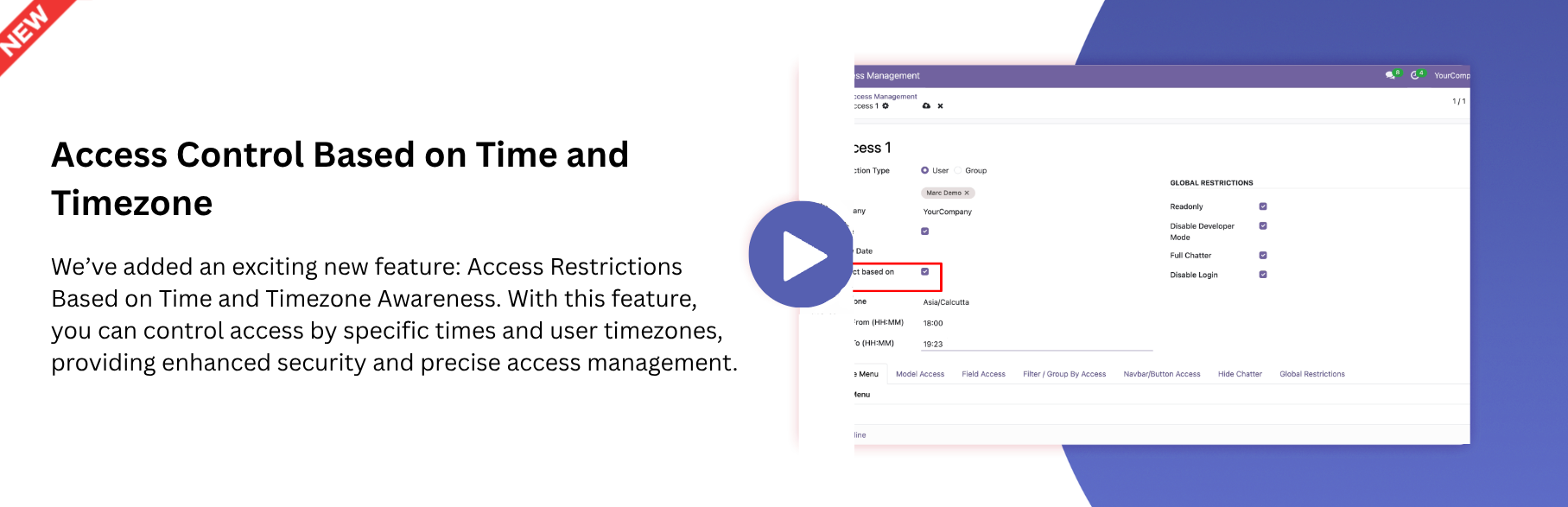 Access Control Based on Time and Timezone