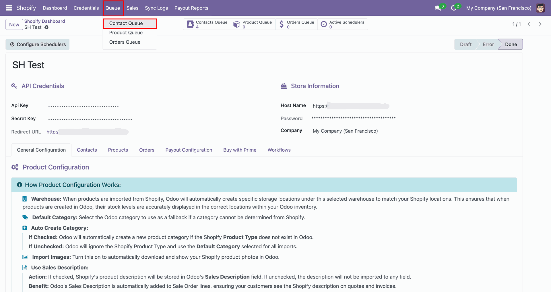 Import Contacts interface screenshot