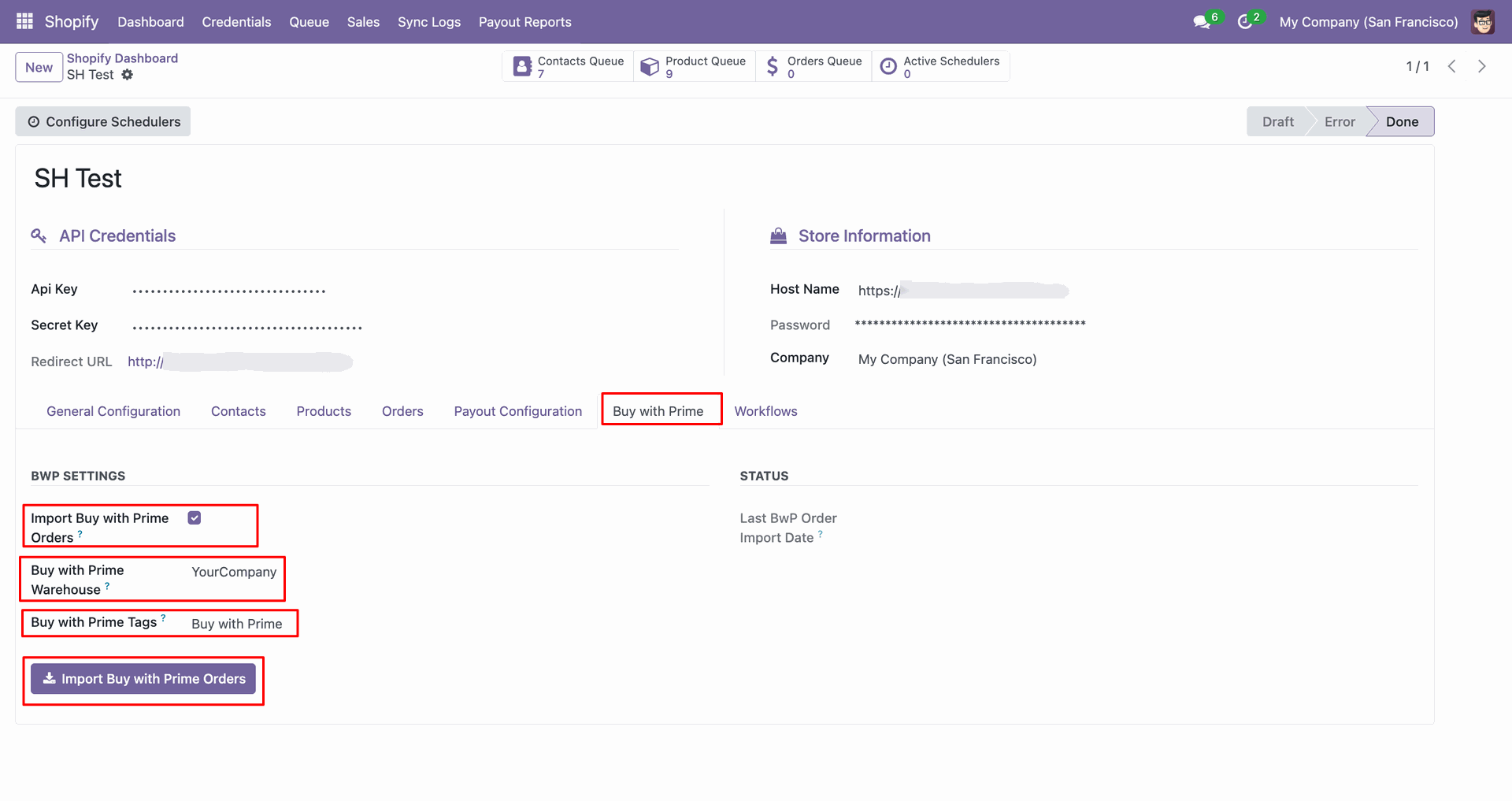 Buy With Prime Order interface screenshot