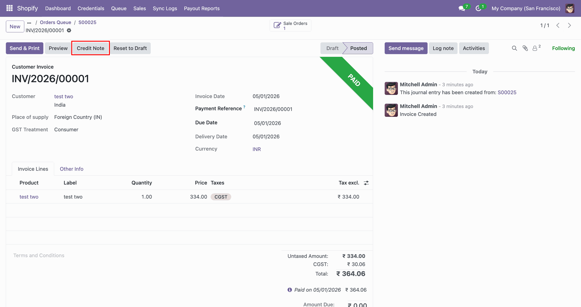 Export Refund Orders interface screenshot