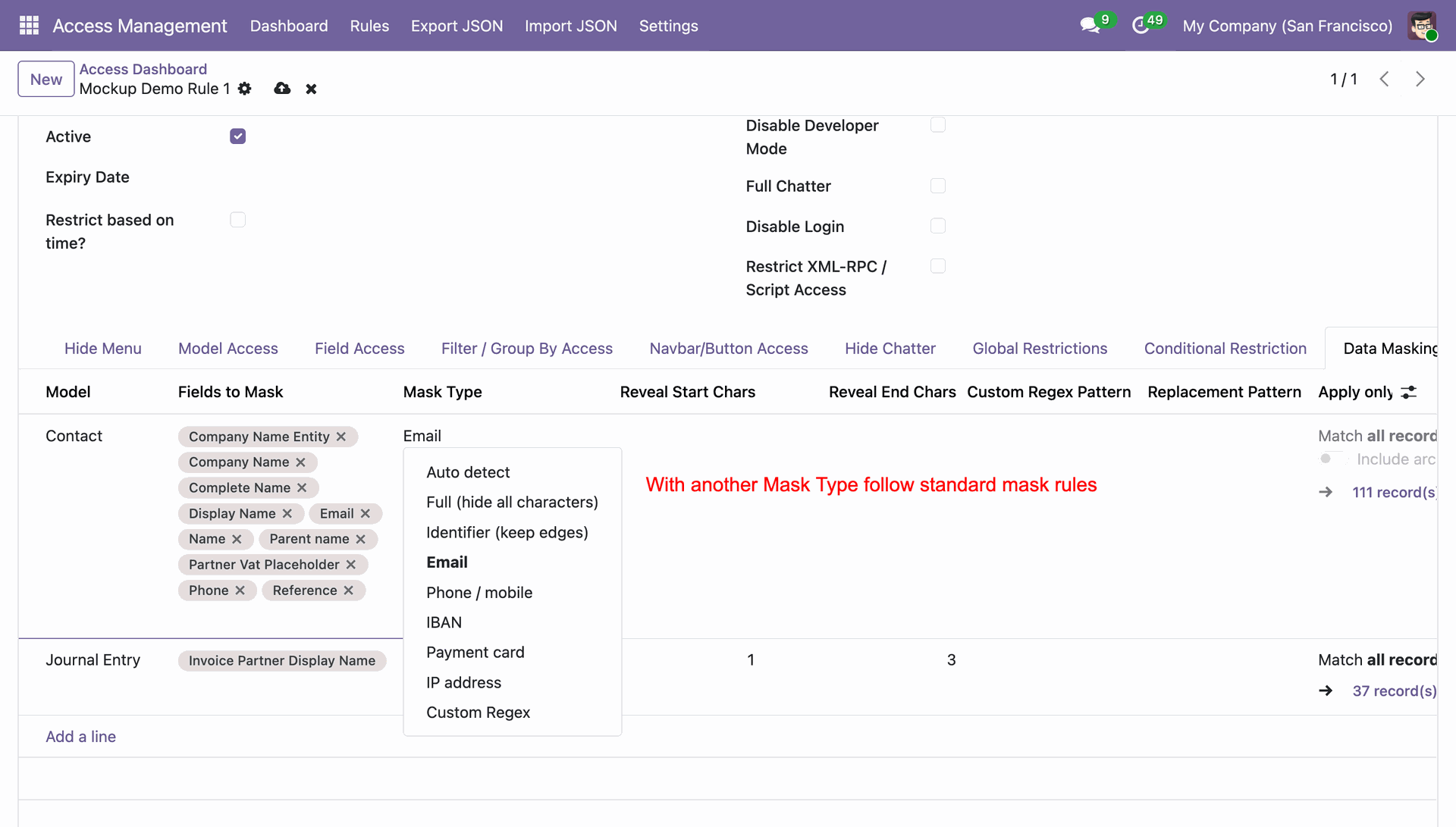 Email Masking in Odoo AMS