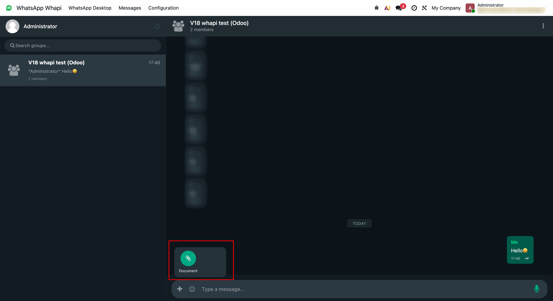 workflow step screen