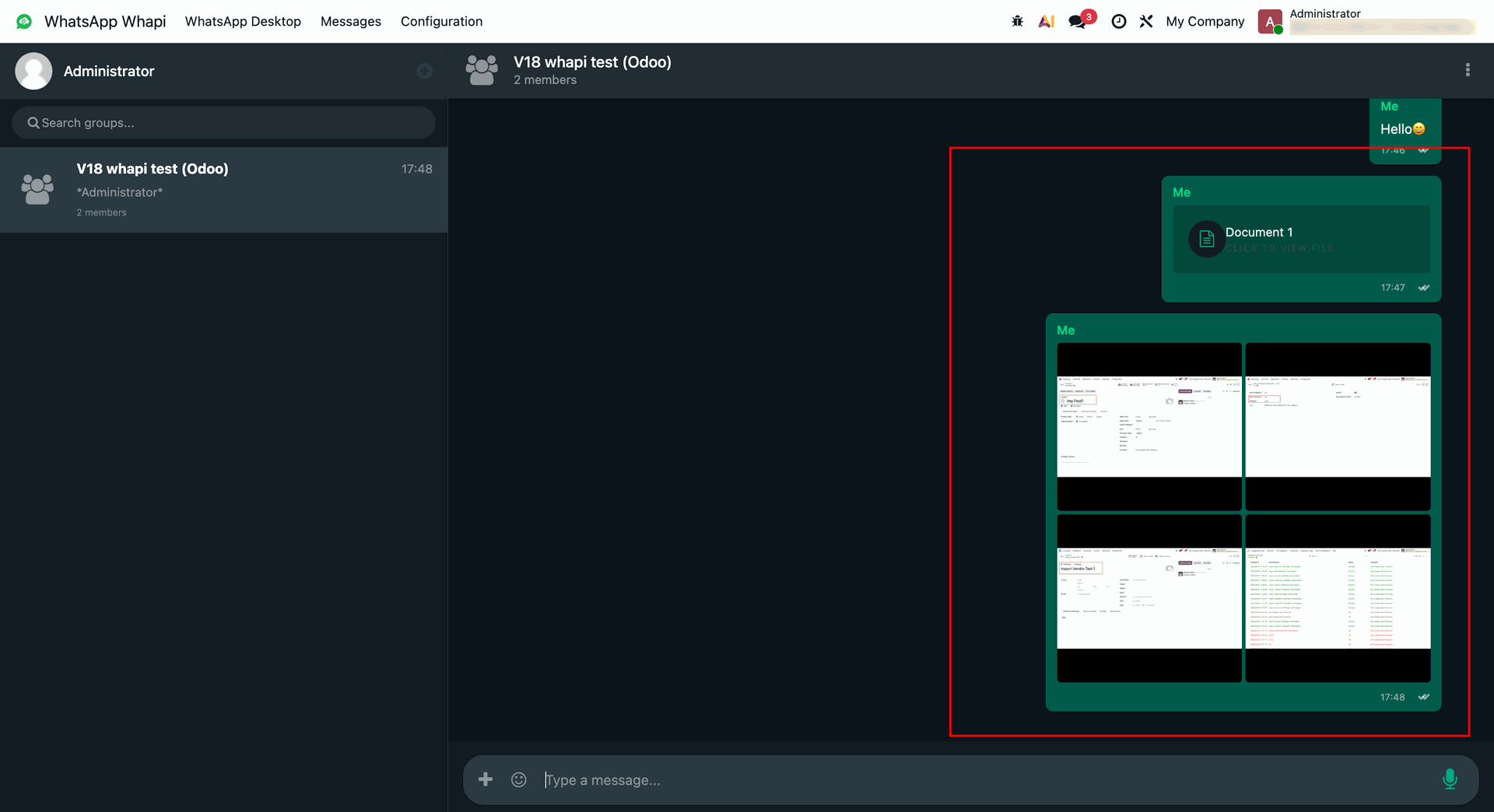 workflow step screen