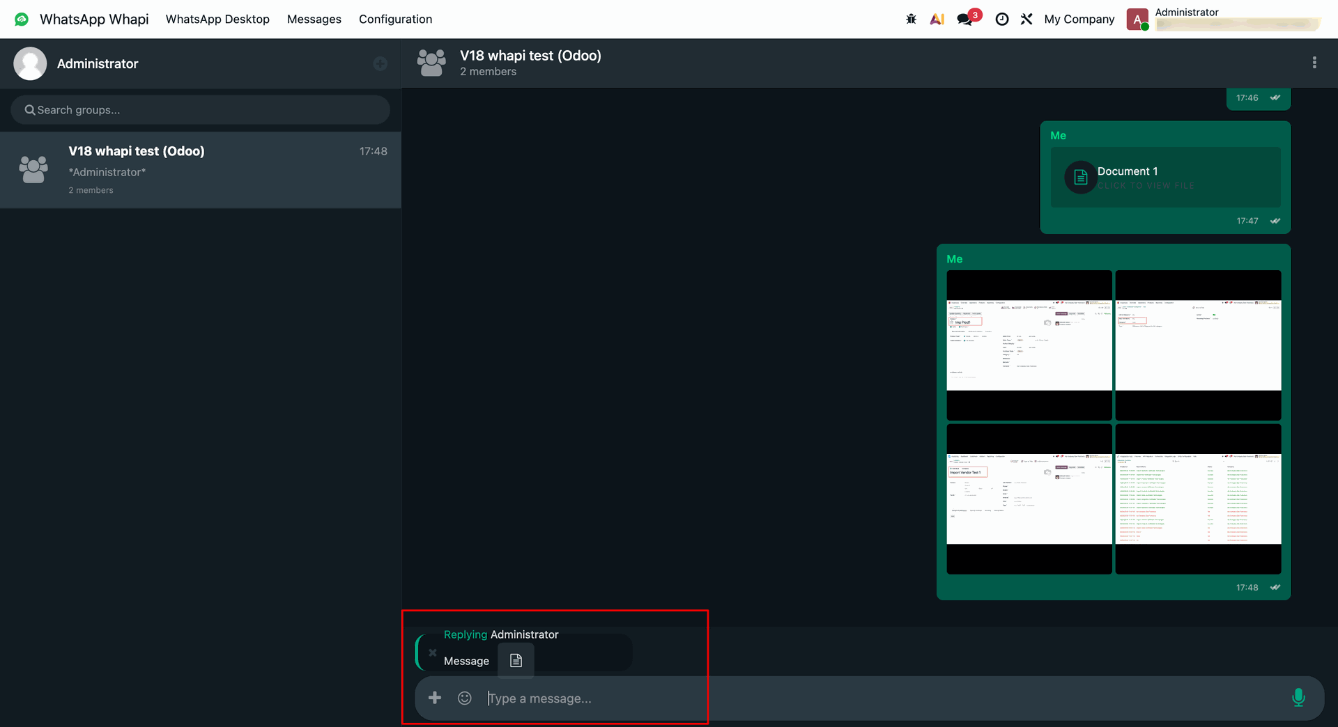 workflow step screen