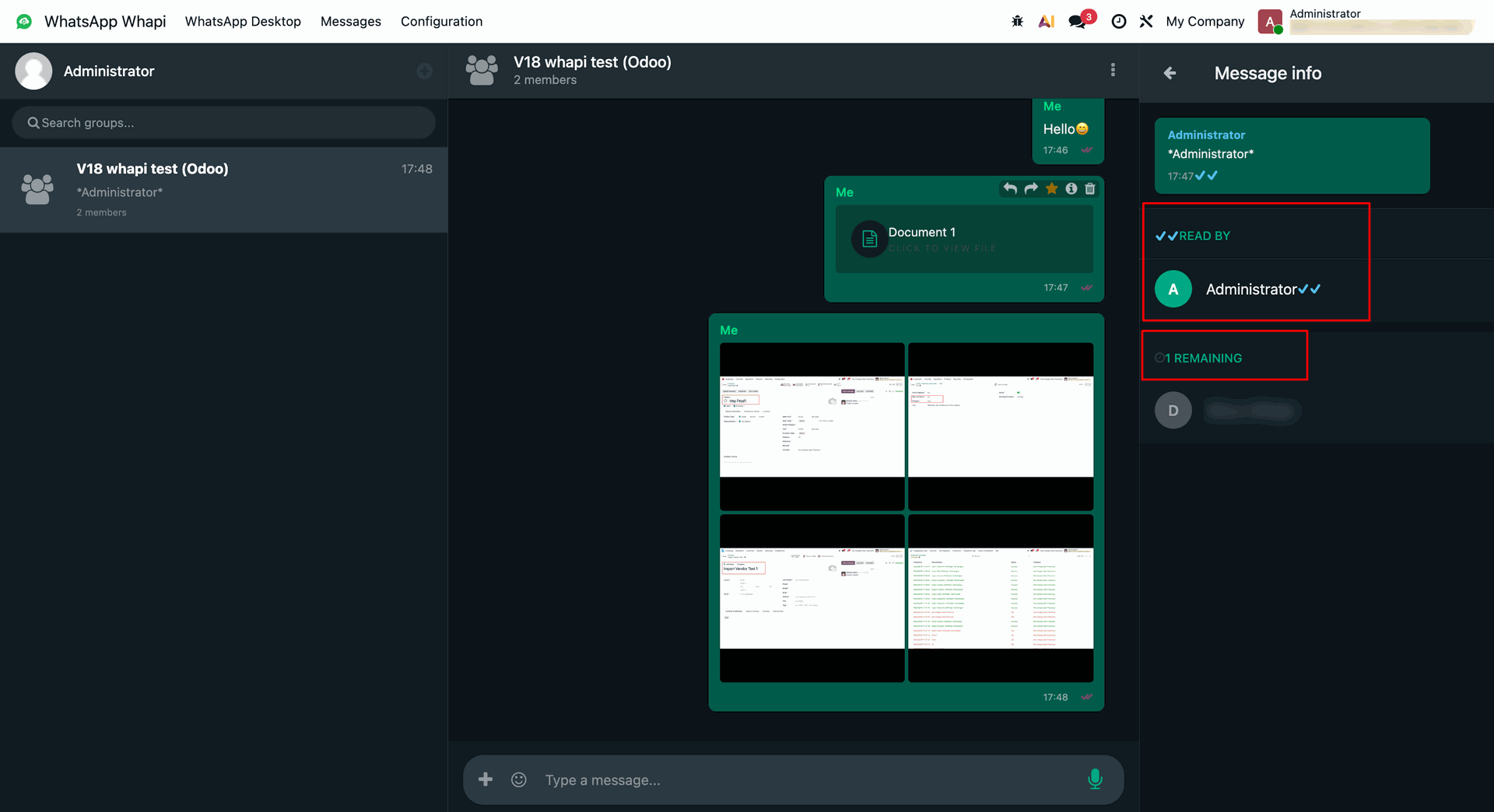 workflow step screen