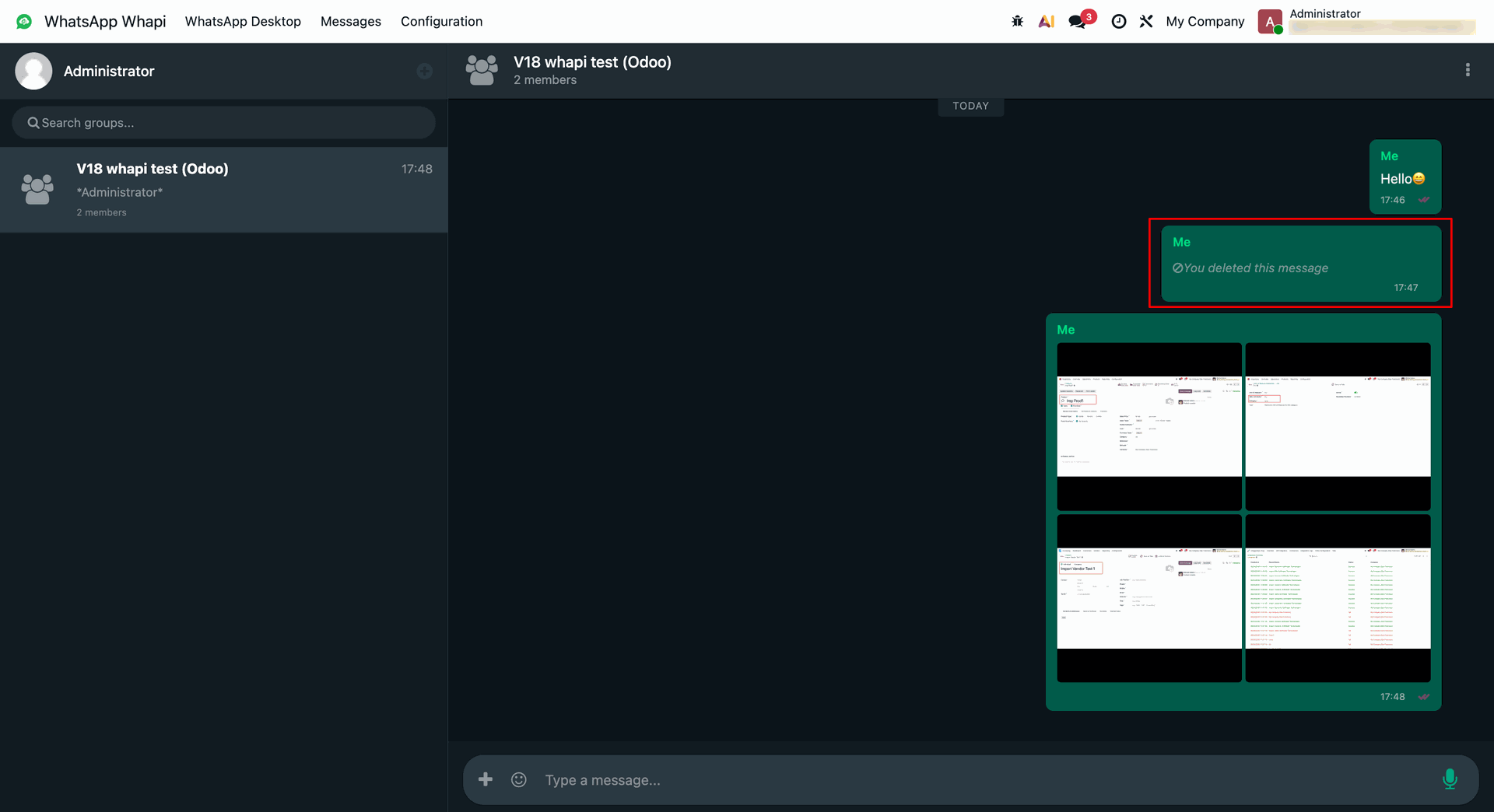 workflow step screen