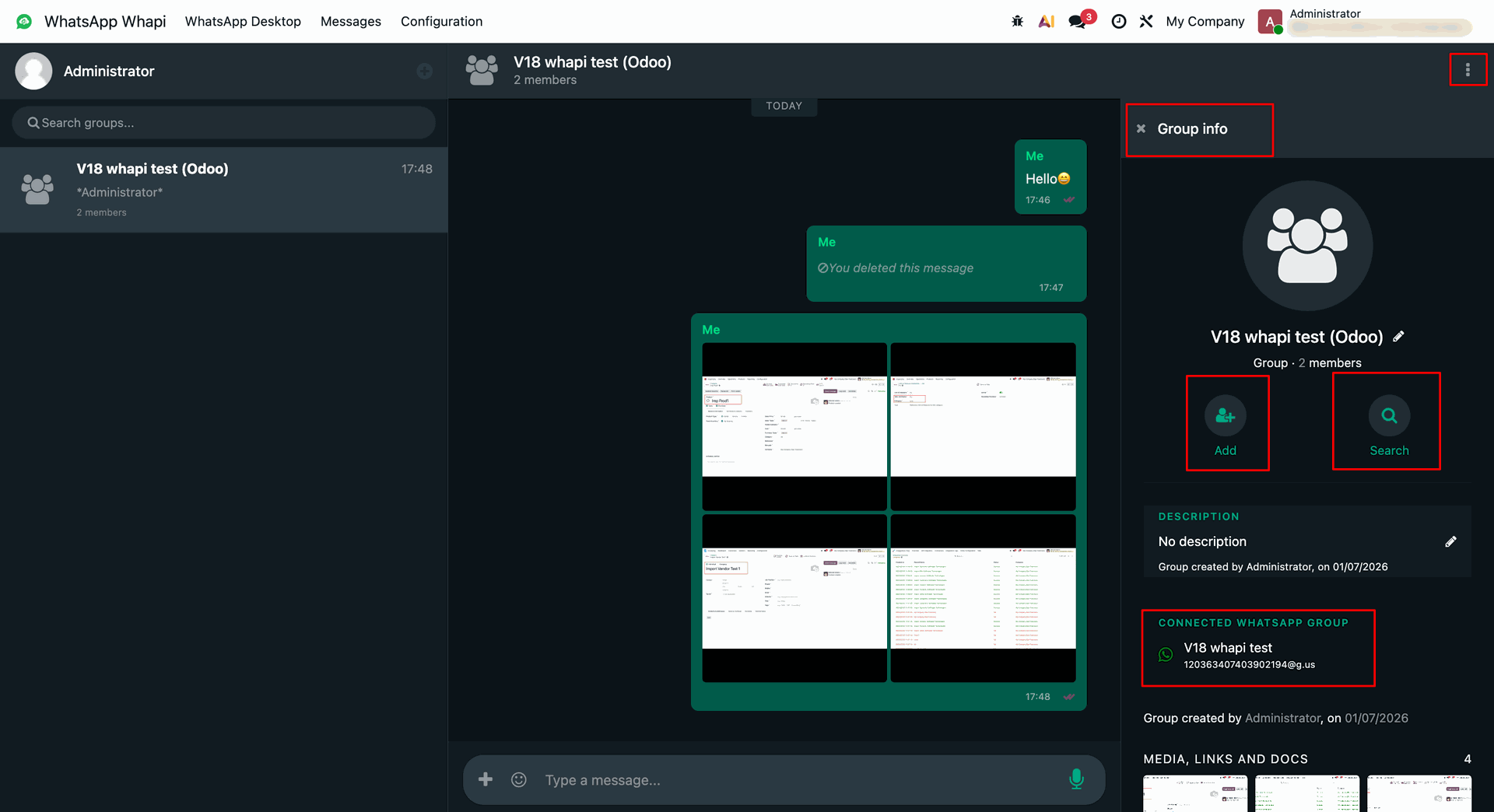 workflow step screen