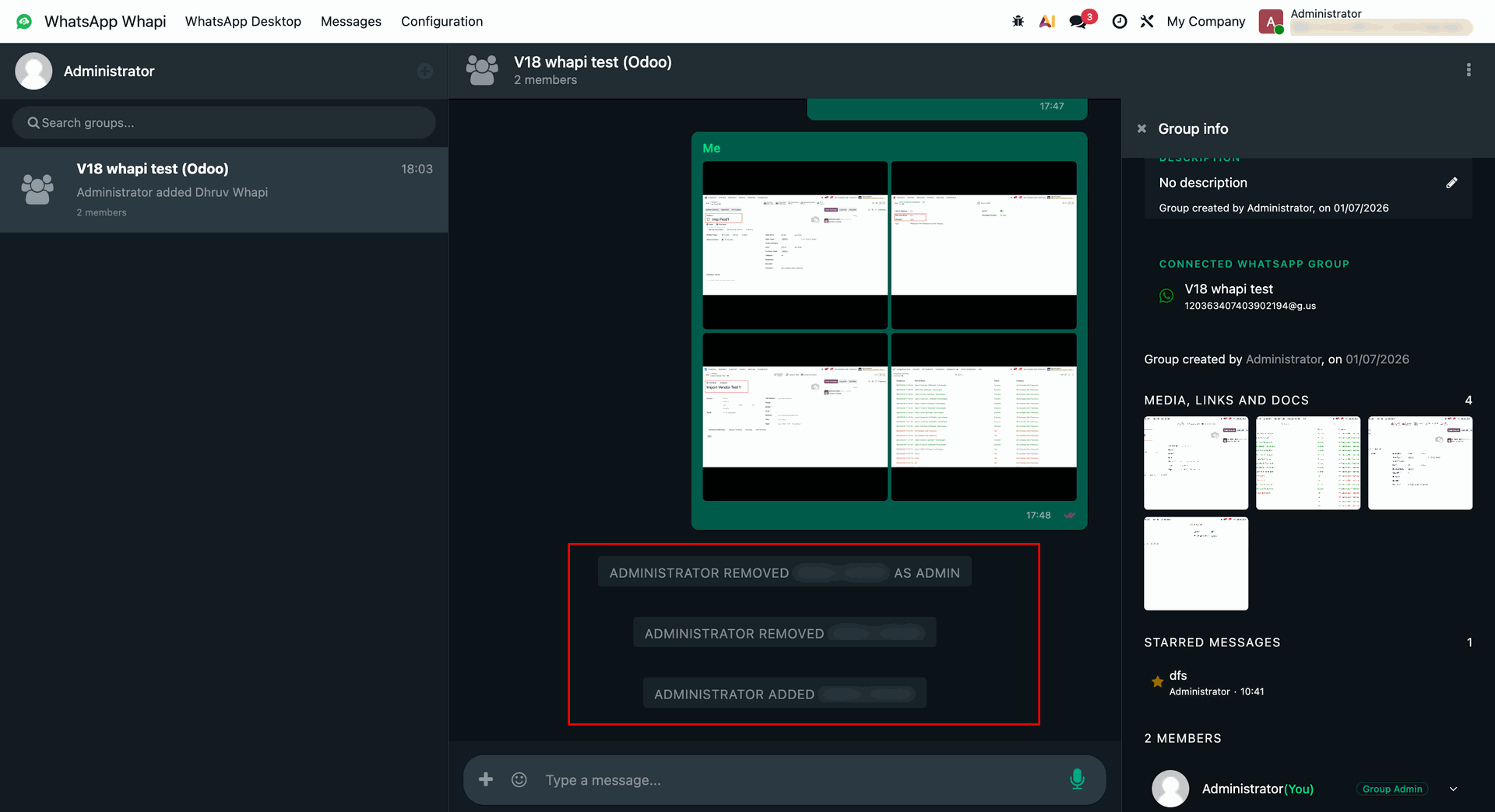 workflow step screen